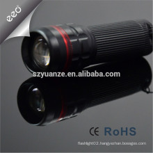 Chinese zoom dimmer led flashlight torch, zoom flashlight torch